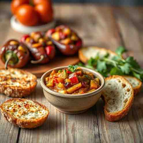 Pindjur Recipe - A Zesty Spread for Stuffed Peppers & More